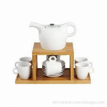 13-piece Porcelain Teapot Set, Customized Designs are Accepted, SGS-approved
